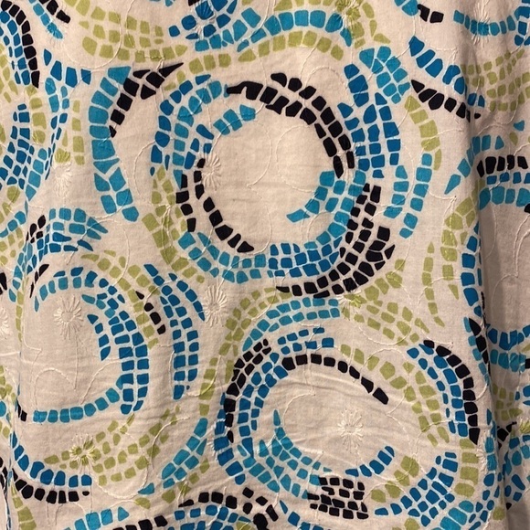 L womens Alia casual 3/4 sleeve button up plus size shirt 18W - Picture 2 of 4